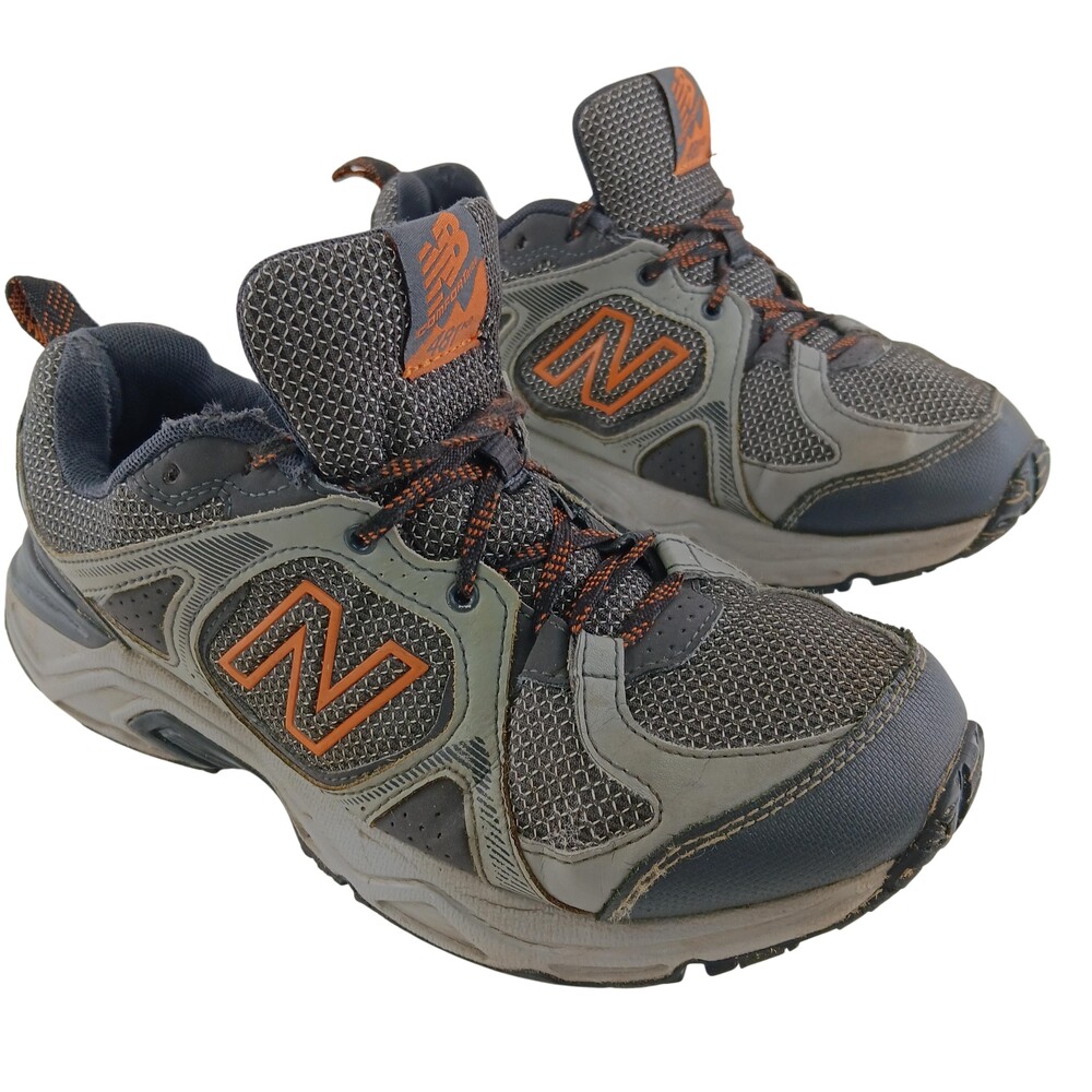 New Balance All Terrain Shoes Mens Size EU 42 Gray Orange Trail Running 481v4